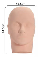 Cabeça Rosto De Silicone Para Treino De Extensão De Cílios