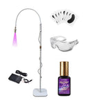 Kit Led System (Luminaria Led UV + Adesivo Mystique Led + oculos + pads) - Branco