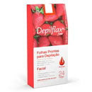 Depilação Folhas Prontas 20 unidades Facial 3 Fragrâncias DepilFlax